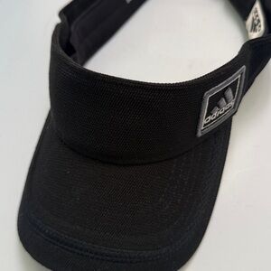 Adidas Black and Gray Sports Visor